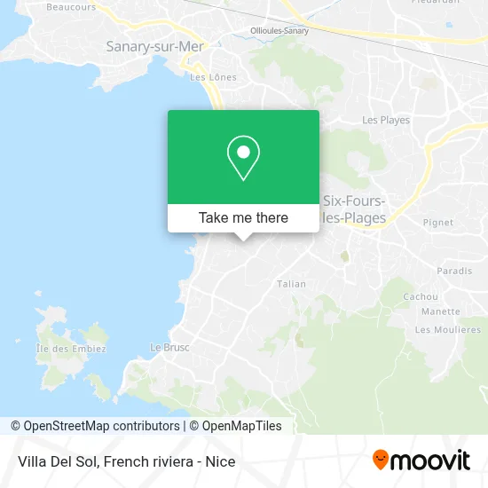 Villa Del Sol map