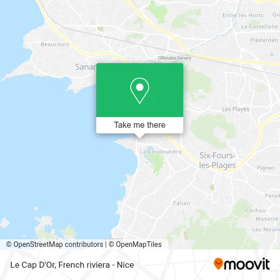 Le Cap D'Or map