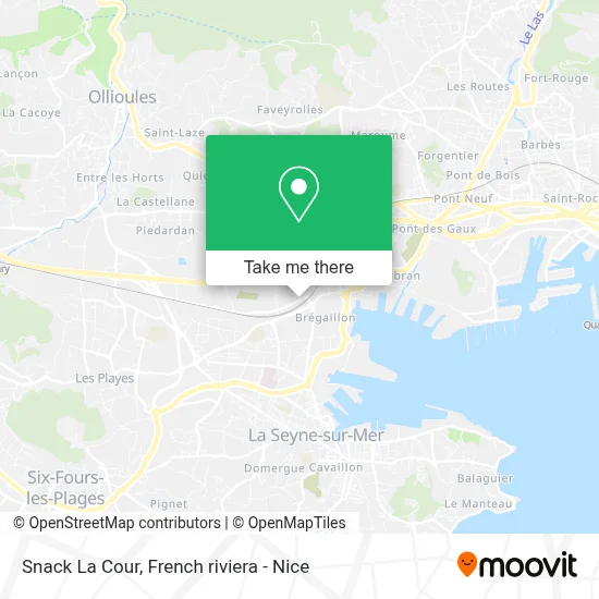 Snack La Cour map