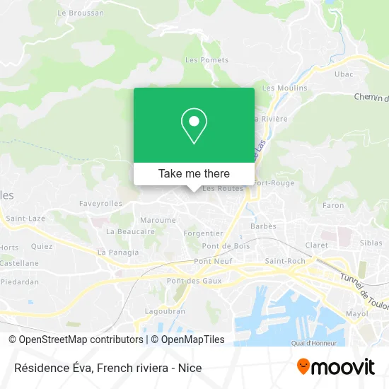 Résidence Éva map