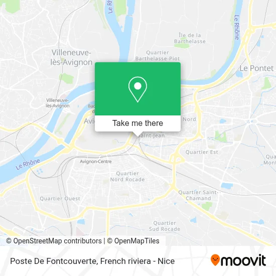 Poste De Fontcouverte map