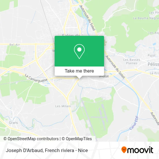 Joseph D'Arbaud map