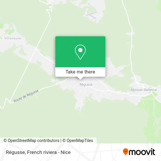 Régusse map