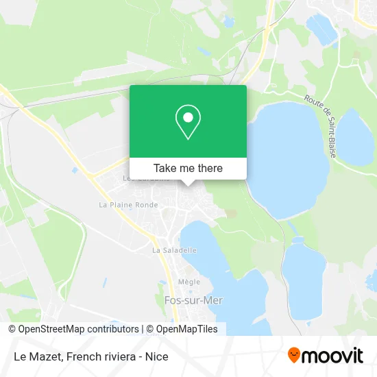 Le Mazet map