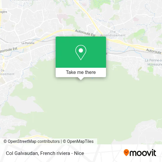 Col Galvaudan map