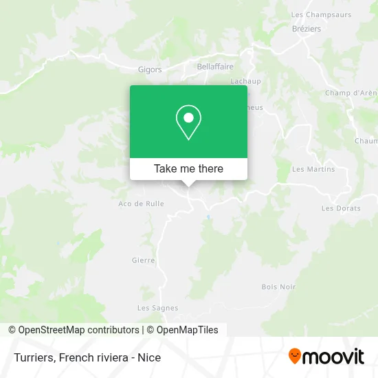 Turriers map