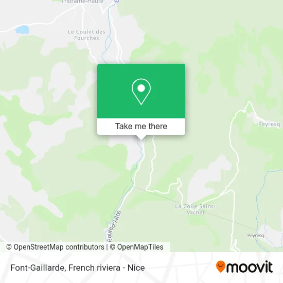 Font-Gaillarde map