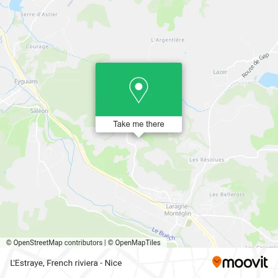 L'Estraye map