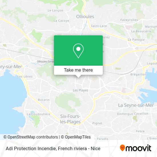 Adi Protection Incendie map