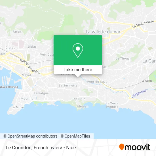 Le Corindon map