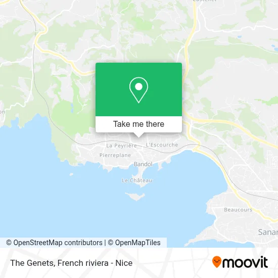 Les Genets map