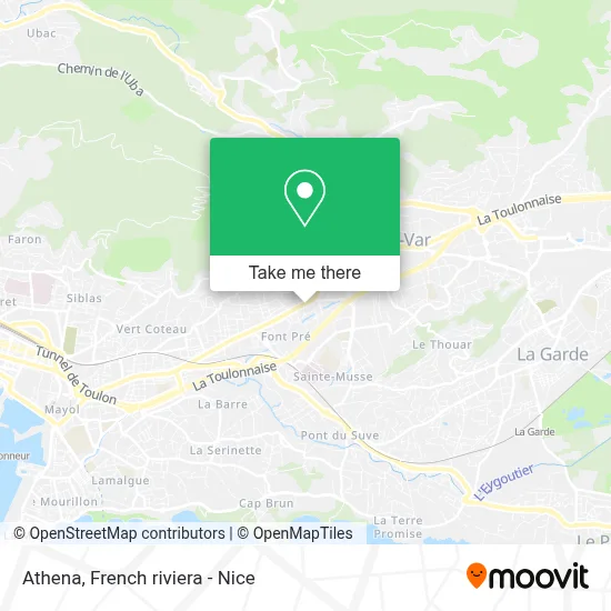 Athena map
