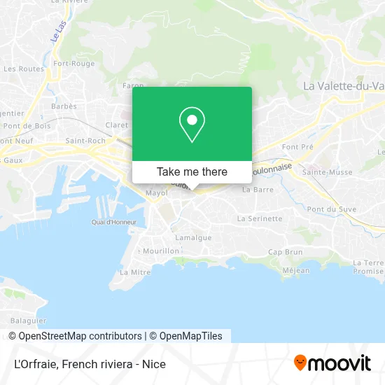 L'Orfraie map