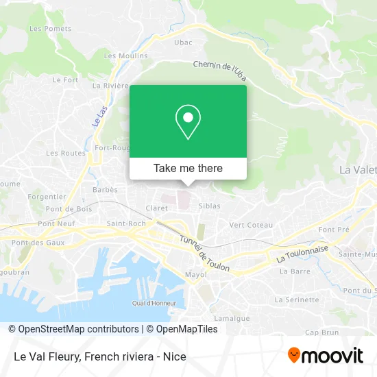 Le Val Fleury map