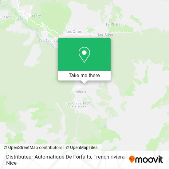 Distributeur Automatique De Forfaits map