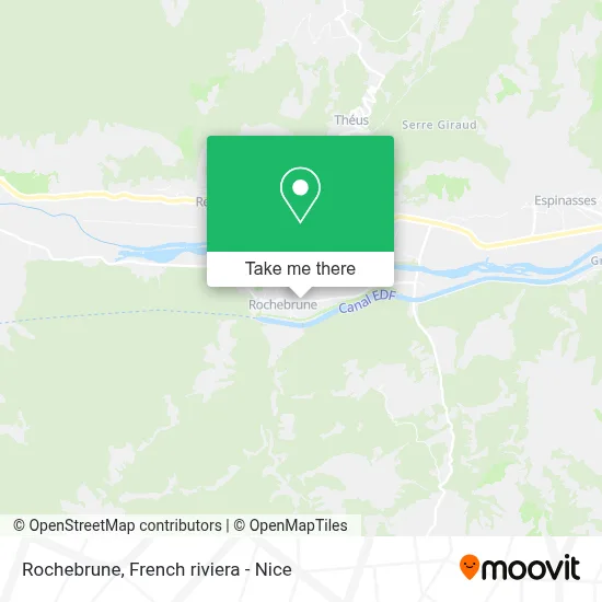 Mapa Rochebrune