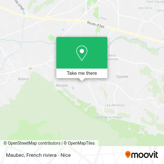 Maubec map