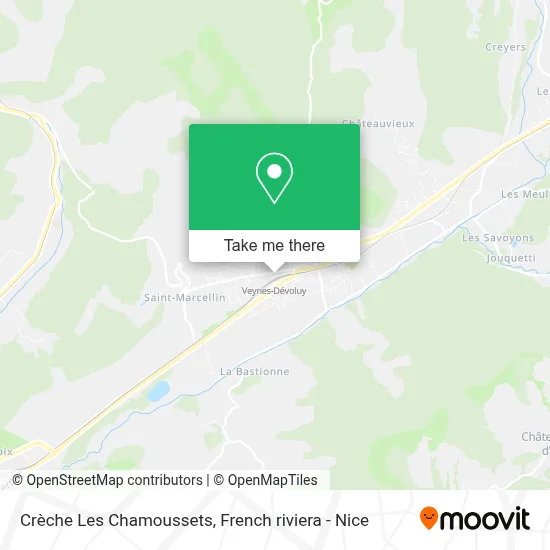 Crèche Les Chamoussets map
