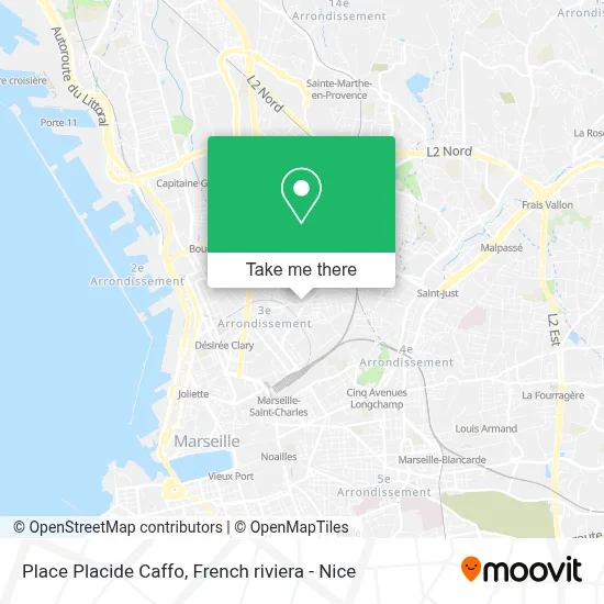 Place Placide Caffo map