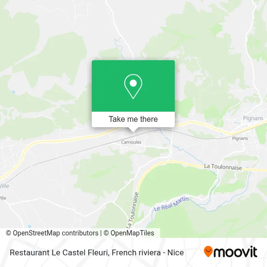 Restaurant Le Castel Fleuri map
