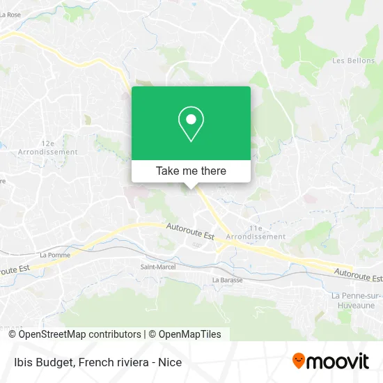 Ibis Budget map