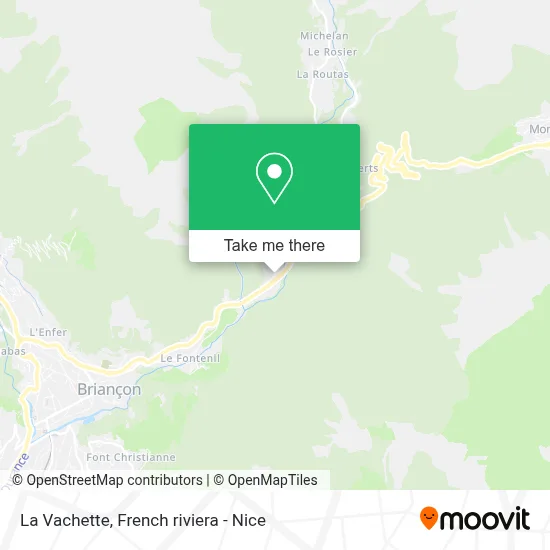 La Vachette map
