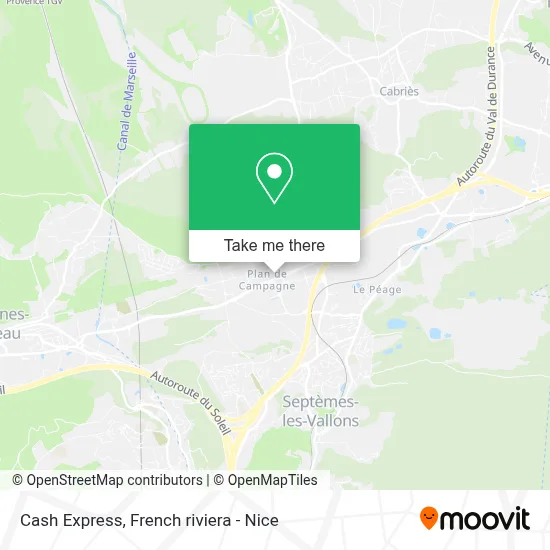Cash Express map