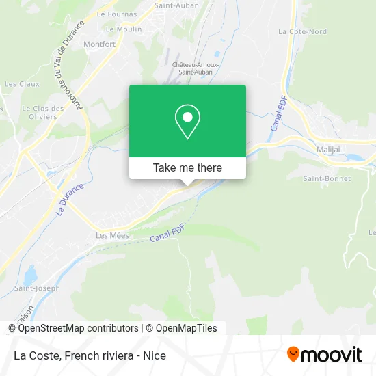 La Coste map