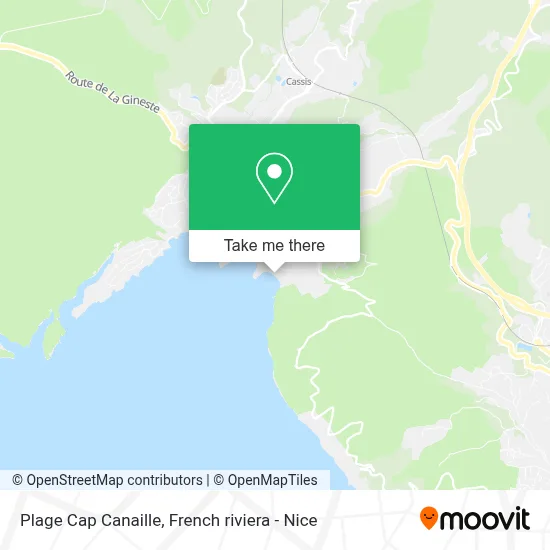 Plage Cap Canaille map