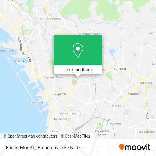 Friche Moretti map