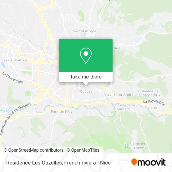 Résidence Les Gazelles map