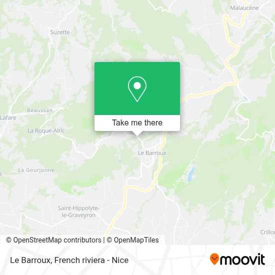 Le Barroux map