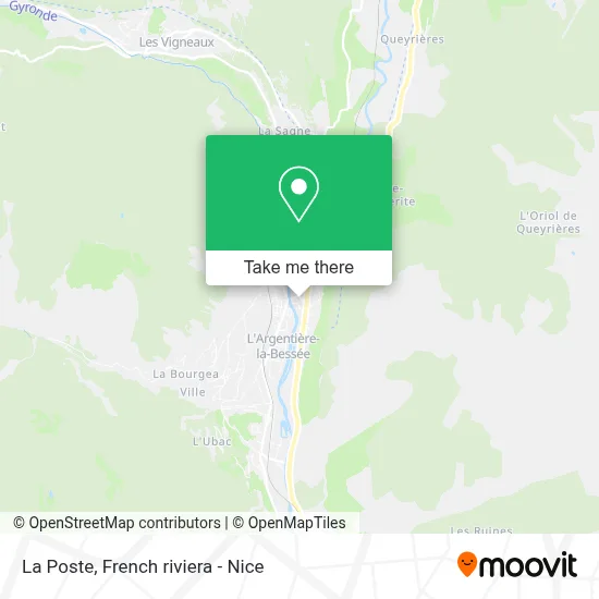 La Poste map