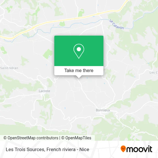 Les Trois Sources map