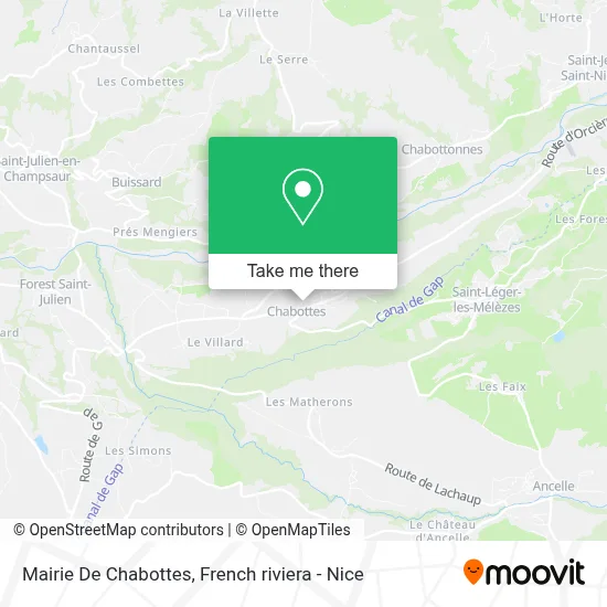 Mairie De Chabottes map