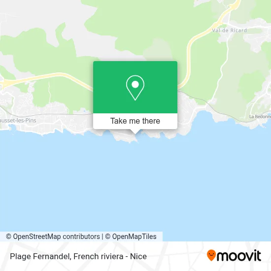 Plage Fernandel map