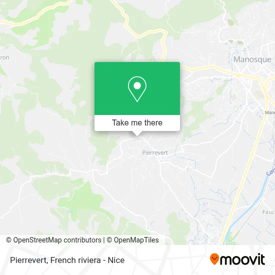 Pierrevert map
