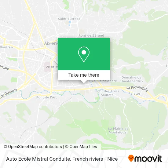 Auto Ecole Mistral Conduite map