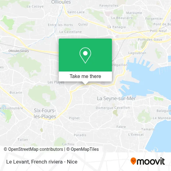Le Levant map
