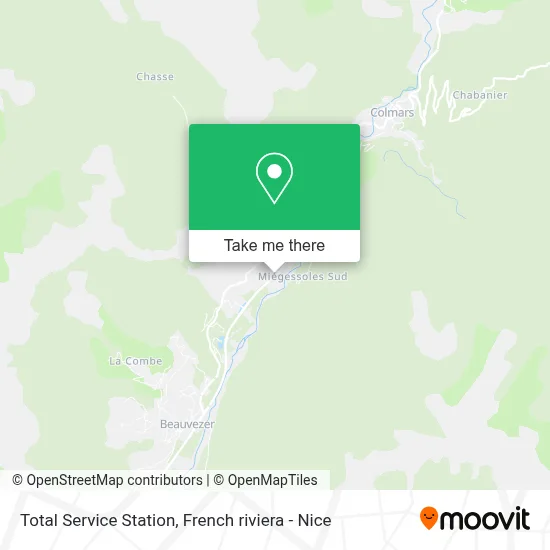Station-Service Total map
