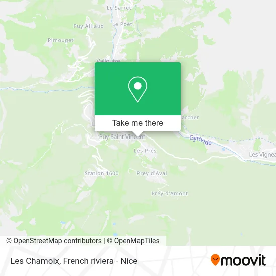 Les Chamoix map