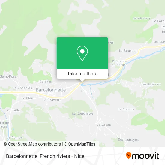 Barcelonnette map