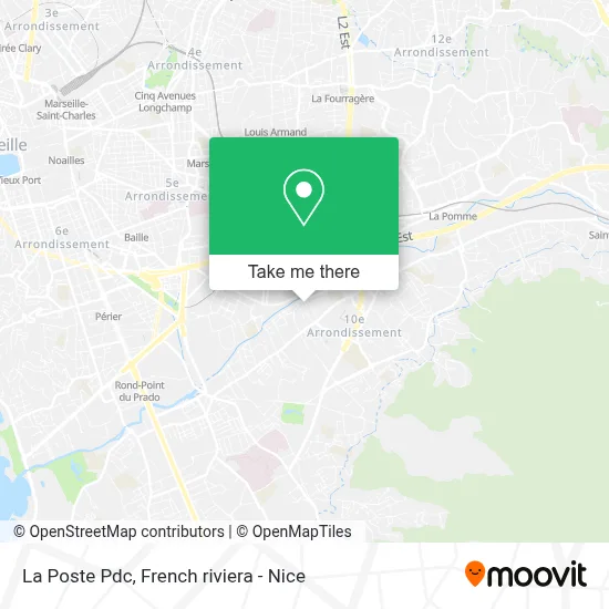 La Poste Pdc map