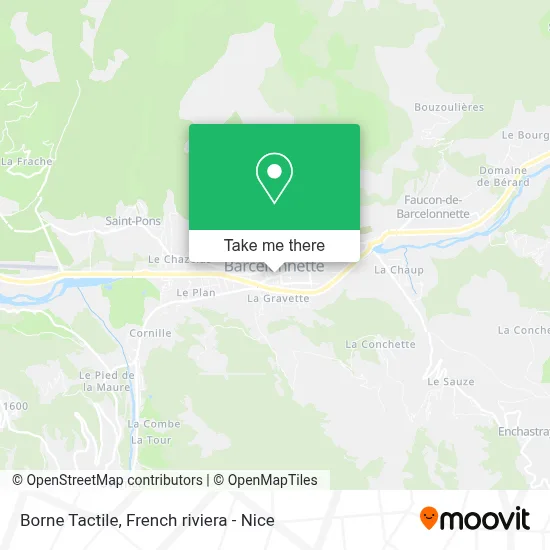 Borne Tactile map