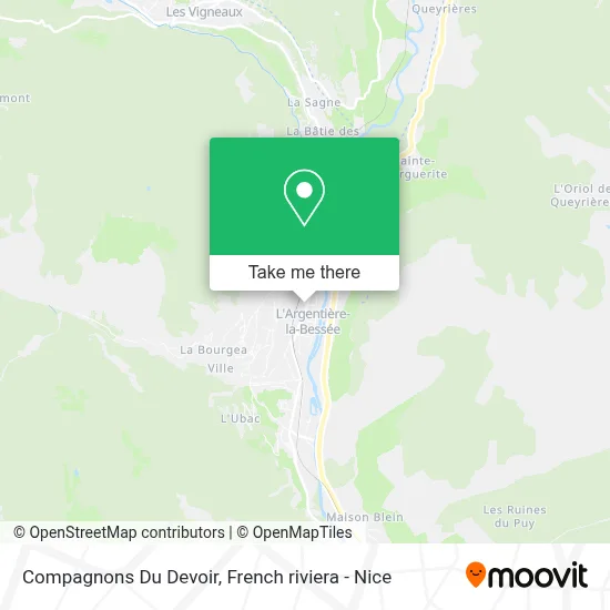Compagnons Du Devoir map