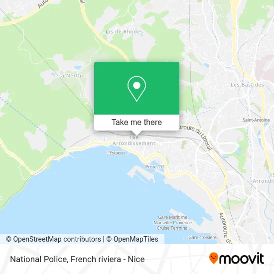 Police Nationale map