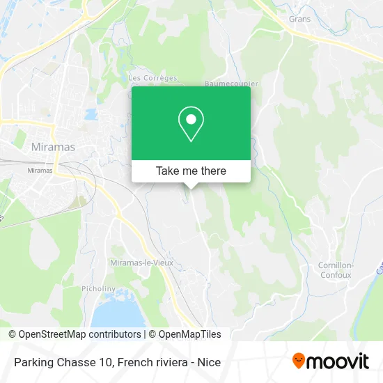Parking Chasse 10 map