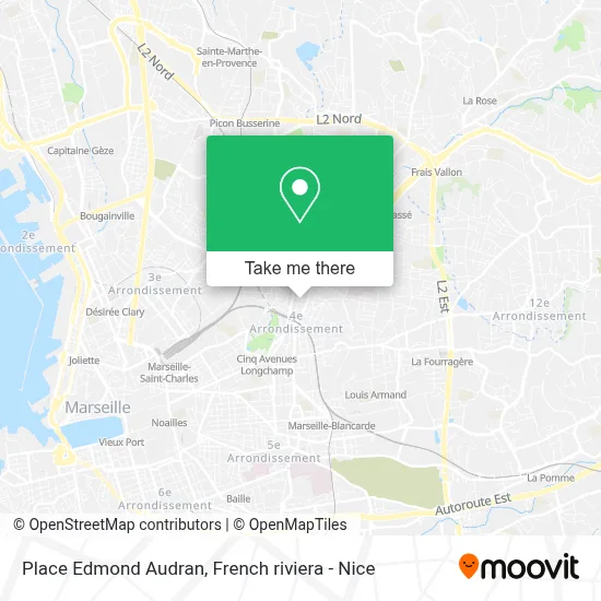 Place Edmond Audran map