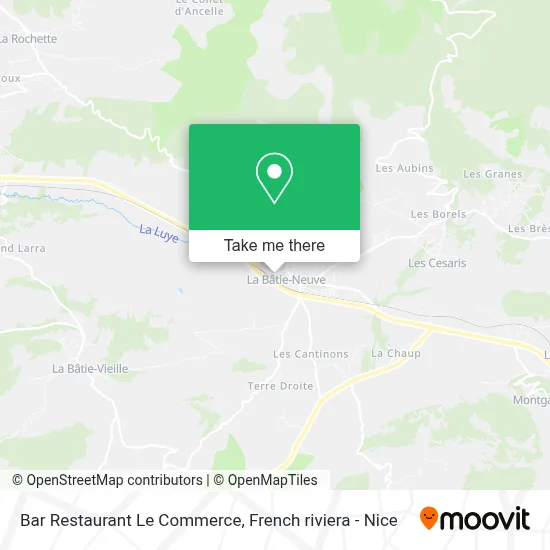 Bar Restaurant Le Commerce map