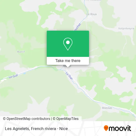 Les Agnelets map